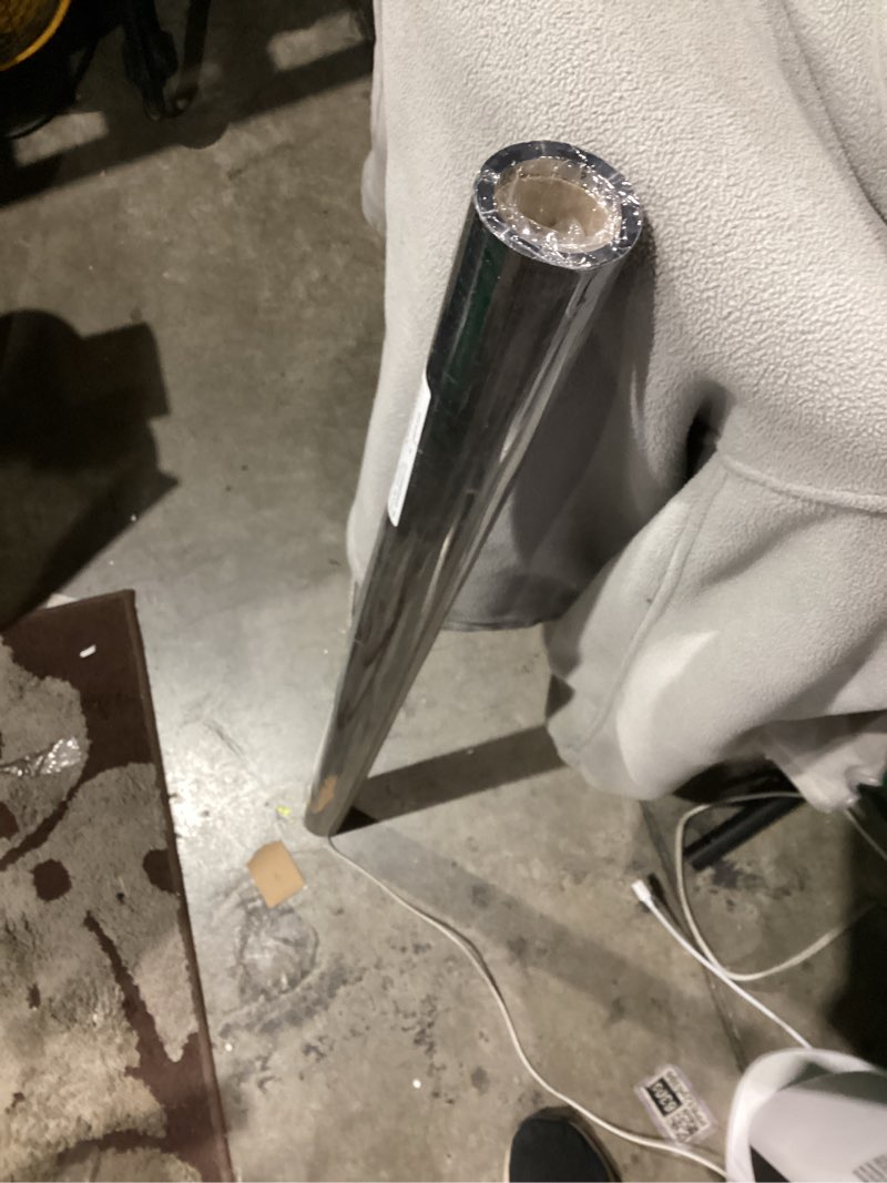 Condition photo showing New/Like New for Windimiley One Way Privacy Window Film, Reflective Window Tint for Home, Heat Control Sun Blocking Mirror Window Film See Out Not in Door Window Covering with 3 Tools(35.4 x 157.5 Inch, Black) 35.4 x 157.5 Inch Black