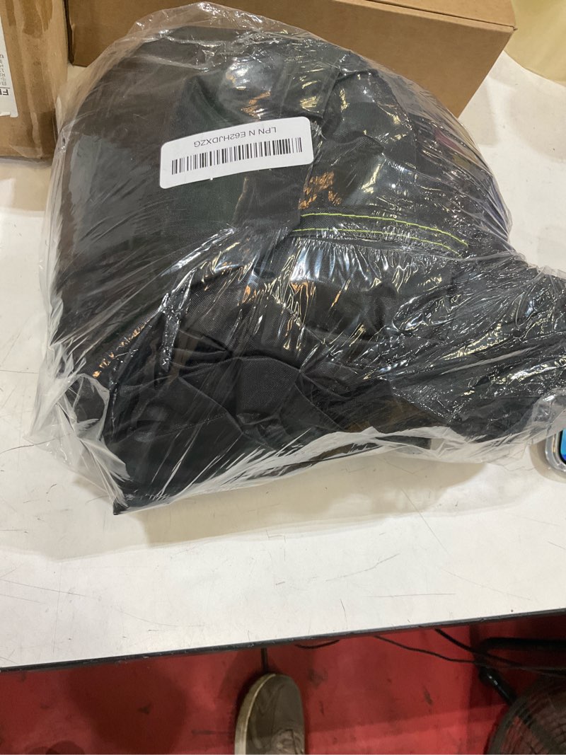 Condition photo showing Good Condition for uirway 10ft round pool cover, inflatable pool covers for above ground pools with elastic cord - snug fit & easy set, outdoor swimming pool cover with 2 reflective strip handles, black 10 ft only for round inflatable pools black(round)