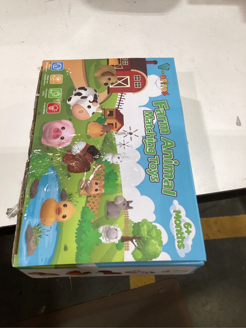 Condition photo showing As Is for opitos 10 pack farm animal matching toys, montessori gifts for 1-3 year old toddlers