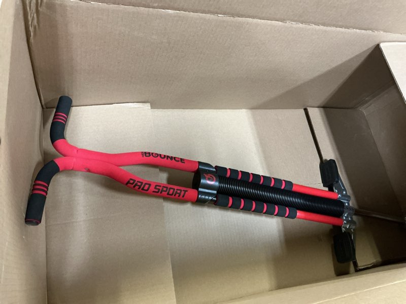 Condition photo showing Good Condition for New Bounce Pogo Stick for Kids - Pogo Sticks for Ages 9 and Up, 80 to 160 Lbs - Pro Sport Edition, Quality, Easy Grip, PogoStick for Hours of Wholesome Fun Black & Red