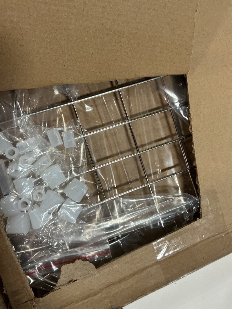 Condition photo showing As Is for Serene Valley Sink Protector Grid 26-1/16" x 14-1/16", Centered Drain with Corner Radius 3-1/2", 304 Stainless Steel Material NLW2614C