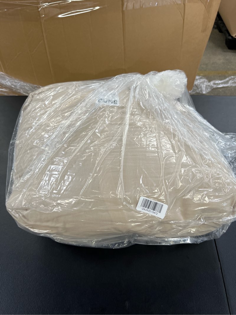 Condition photo showing Good Condition for organic airy gauze duvet cover set, king/cal king, dune