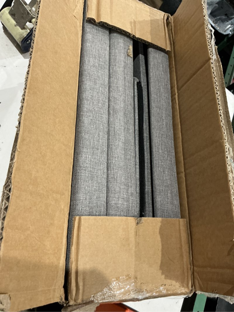 Condition photo showing As Is for love's cabin dog stairs for high bed 18" h, foldable pet stairs for small medium or large dogs puppy with storage for bed or couch, cat dog steps ramp with zip up to 200 lbs, solid grey, 3 steps solid grey 3 29.5" x 17" x 17.7" h