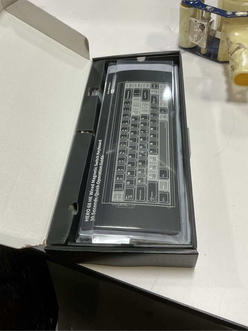 Condition photo showing Good Condition for EPOMAKER Aula Hero 68 HE Wired Magnetic Gaming Keyboard, 0.01mm Adjustable Actuation, Rapid Hall Effect Switch, 8kHz Polling, 5-Layer Sound Dampening, RGB Box & Backlight (Purple)