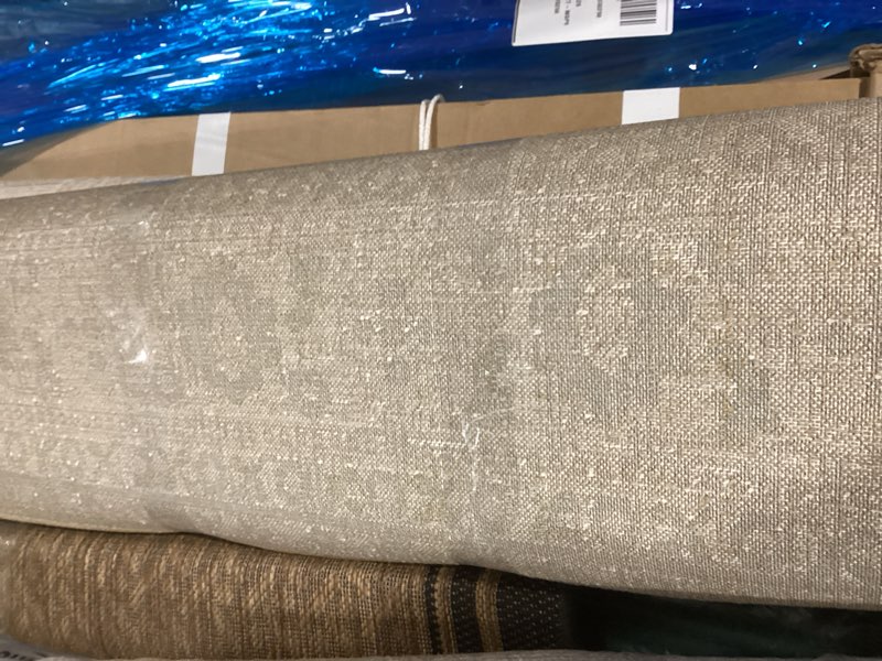 Condition photo showing As Is for Loloi Magnolia Home by Joanna Gaines Mona Collection MOA-05 Antique/SPA 7'-6" x 10' Area Rug Rectangular Antique / Spa 7'6" x 10' (Rectangular)