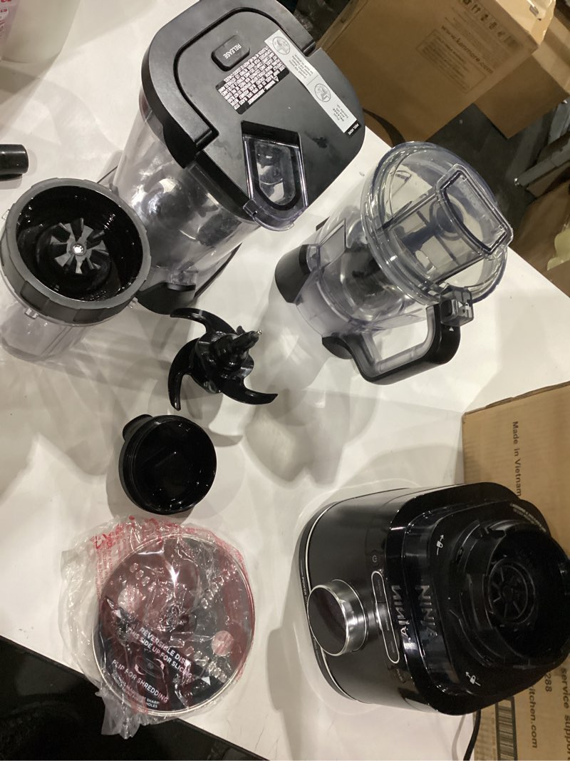 Condition photo showing As Is for *Not Tested*   *Not Tested*  Ninja Kitchen System | All-in-One Food Processor & Blender | With 8-Cup Bowl & (1) 24 oz. To-Go Cup | For Smoothies, Cookie Dough, Salsas, Cole Slaw & More | 1800 Watt | Black | TB401 Blender + Bowl + (1) 24-oz. Cup