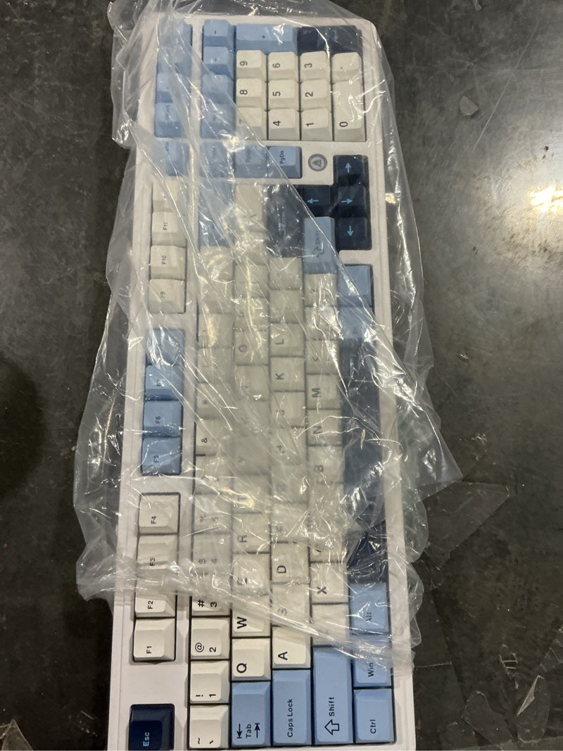 Condition photo showing Good Condition for acodex ajazz ak980 blue white wireless mechanical gaming keyboard,tri-mode bt5.0/2.4ghz/usb-c hot swappable rgb backlit computer gaming keyboards for pc/tablet/ps/xbox