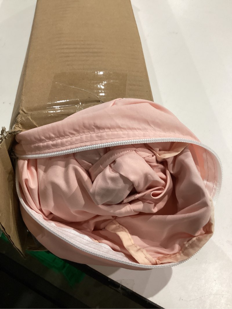 Condition photo showing Good Condition for bed tents canopy bed–privacy dream tent for cozy indoor sleeping, light-reducing,and breathable, with 4 doors floor tent bed–available in twin, full, and queen sizes pink queen