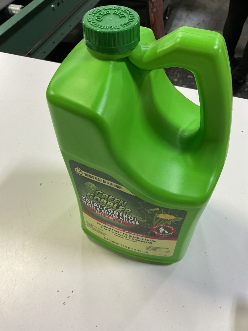 Condition photo showing New/Like New for Green Gobbler Natural Total Control Weed & Grass Killer | Made with Concentrated Salt & Vinegar | Pet Safe | Kills to The Root | 1 Gallon Trigger