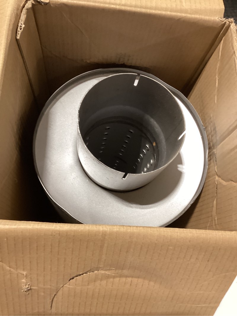 Condition photo showing Good Condition for 5 Inch Inlet and Outlet Exhaust Muffler,51" overall length. (EMM10682, 86682M)