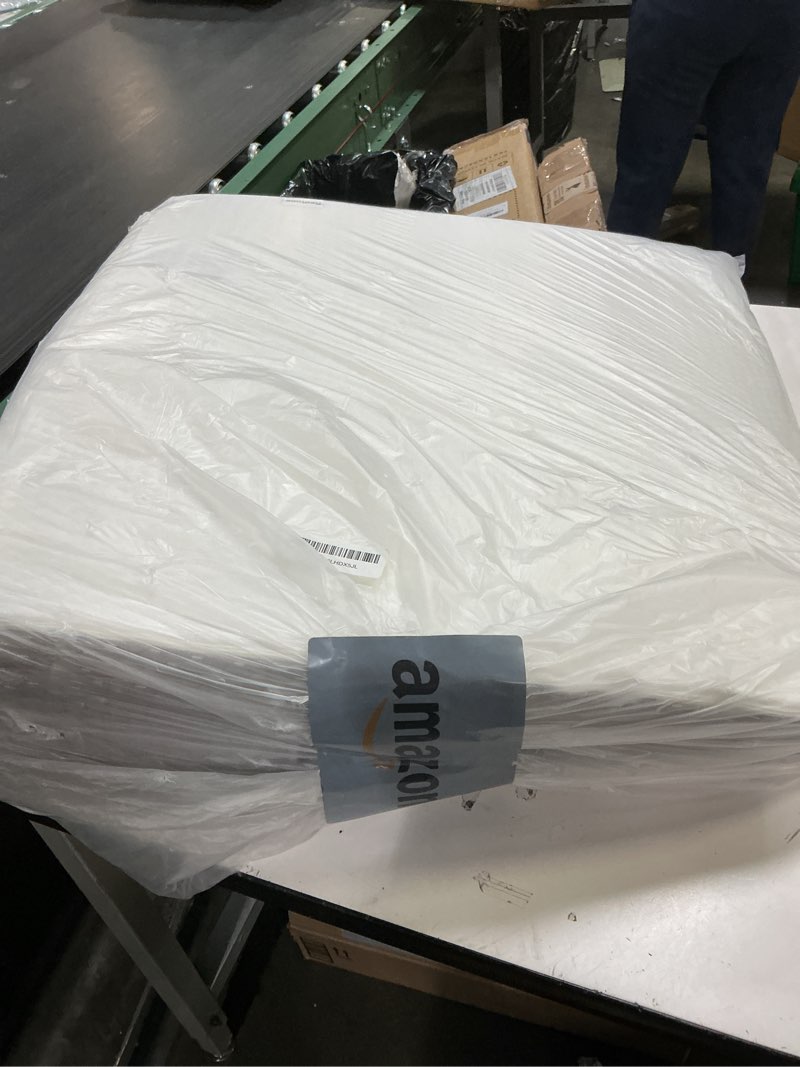 Condition photo showing Good Condition for bedluxe wedge pillow, 8 inch bed wedge pillow for headboard, pillow wedge for acid reflux relief, sleeping, after surgery, snoring, gerd, triangle pillow wedge - cooling memory foam top, white/grey 24*24*8 inch white grey