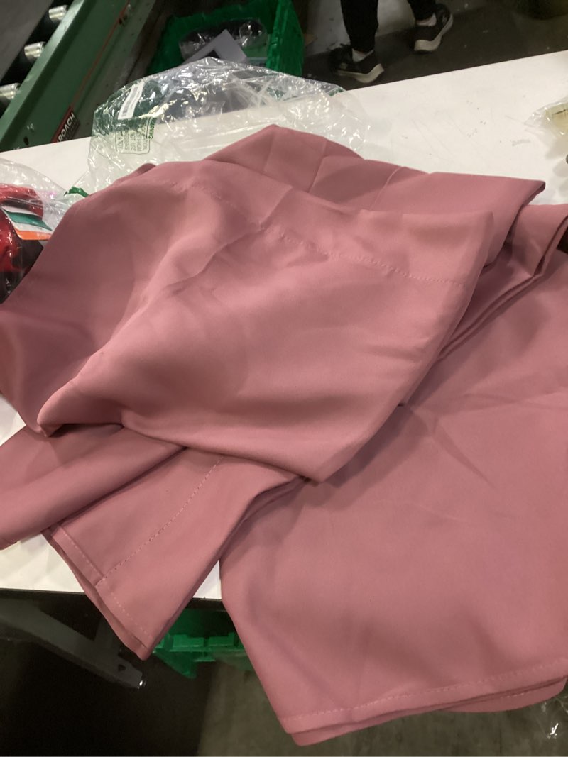 Condition photo showing Good Condition for PONY DANCE Blackout Curtains - Thermal Insulated, Energy Saving & Noise Reducing Bedroom and Living Room Drapes, Dusty Rose, W 42x L 72 Inch, Set of 2 Rod Pocket Curtain Panels 42"W x 72"L (Pack of 2) Dusty Rose