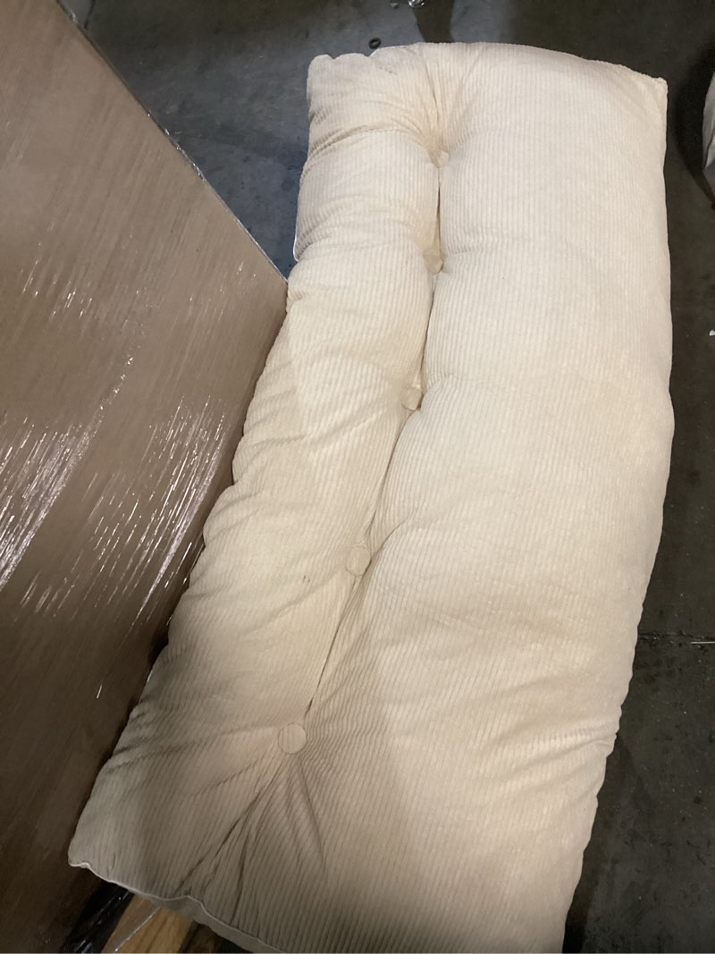 Condition photo showing Good Condition for headboard pillow bed wedge pillow for headboard with side pocket dorm headboard twin xl long back pillow for bed bolster pillow for mattress gap filler white reading pillow for bedroom sofa daybed twin size:39x16x8in white