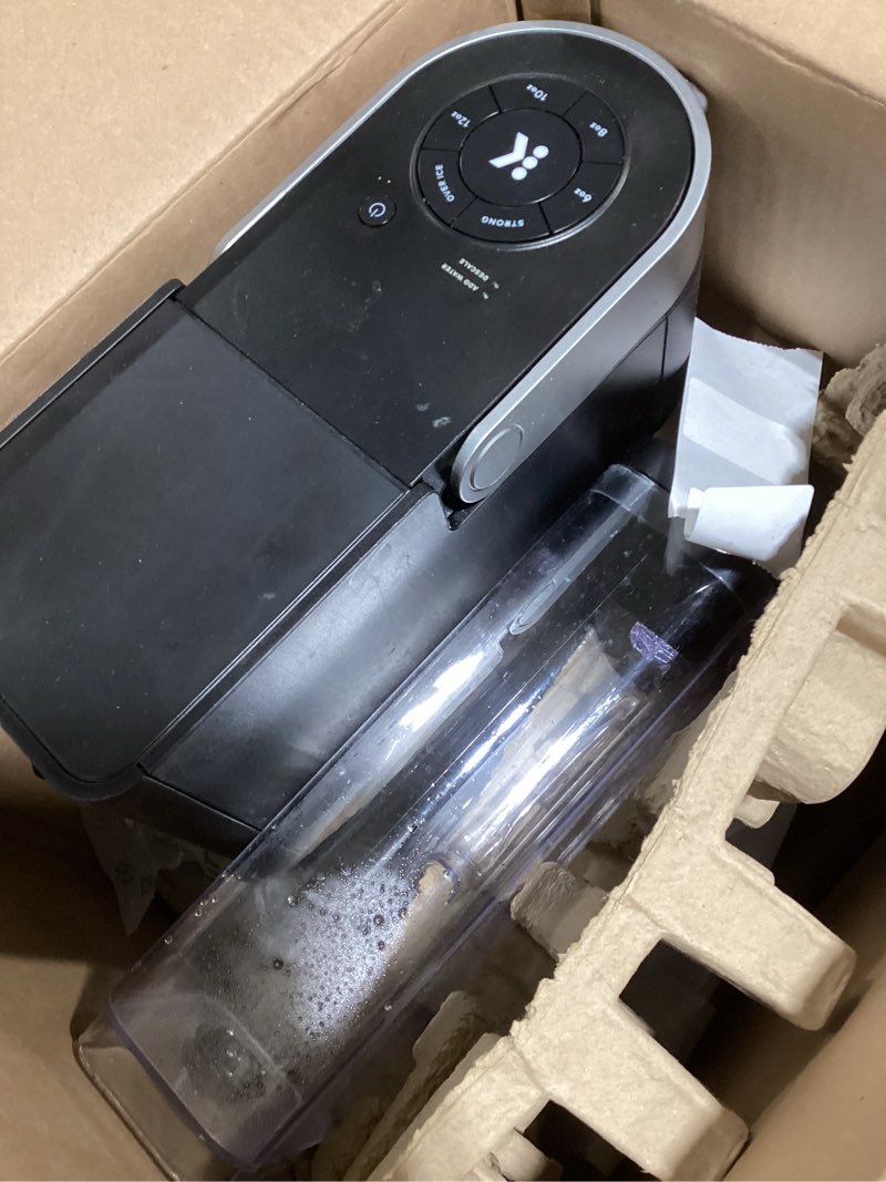 Condition photo showing As Is for keurig k-supreme single serve k-cup pod coffee maker, multistream technology, 4 brew sizes, 66oz dual-position removable reservoir, black black coffee maker