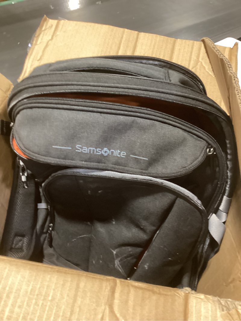 Condition photo showing As Is for Samsonite Mother Lode Jr Backpack - Black Jr. Backpack Black