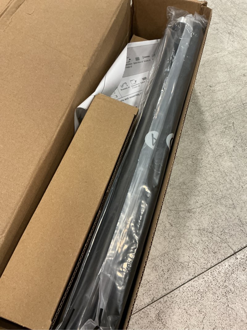 Condition photo showing Good Condition for ifels 2 pack heavy duty curtain rods for windows 28 to 48 inch, 1 inch black adjustable curtain rod set with easy installation and modern design (a1,black,30-60",2pack)
