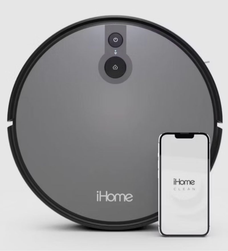 iHome iHRV9-BLK-RA AutoVac Juno Robot Vacuum with Mapping Technology - Certified Refurbished