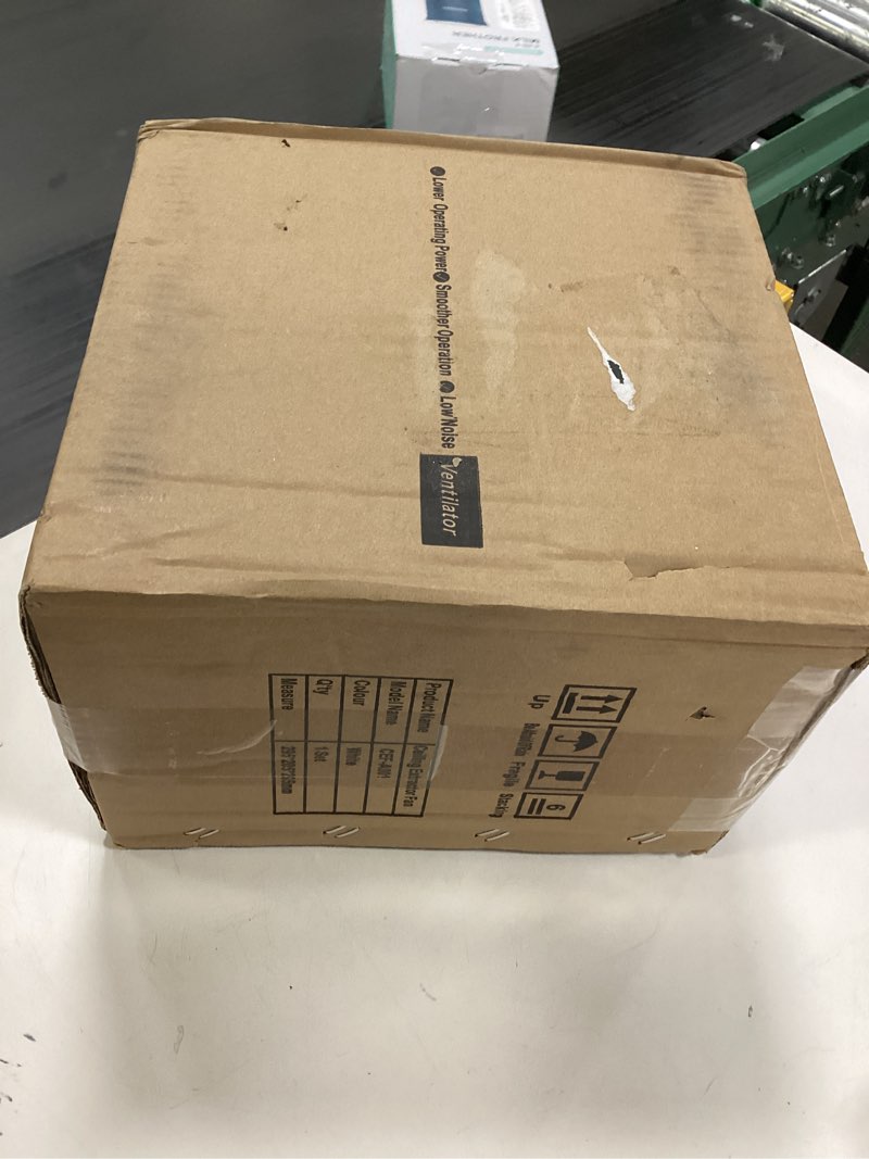 Condition photo showing New/Like New for 9.8" Panel Bathroom Exhaust Fan with Light, Bathroom Ventilation Fan with 12W 6500K LED Light, 120 CFM 1.0 Sones Low Noise, 4 Inch Duct Quiet Square Fan for Home Bath Restroom Hotel Office 9.8 inch Panel