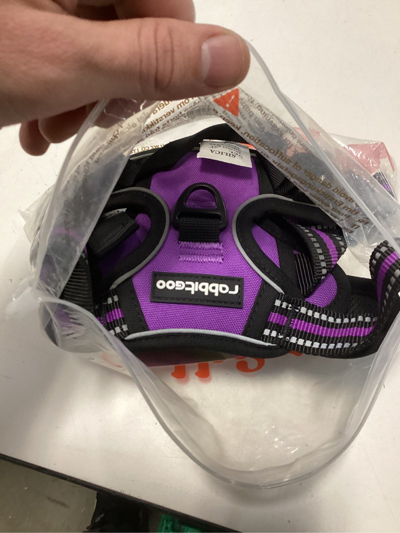 Condition photo showing Good Condition for rabbitgoo dog harness no pull with 2 leash clips, adjustable soft padded, reflective oxford no choke pet vest with easy control handle for medium sized dogs, purple, m medium purple