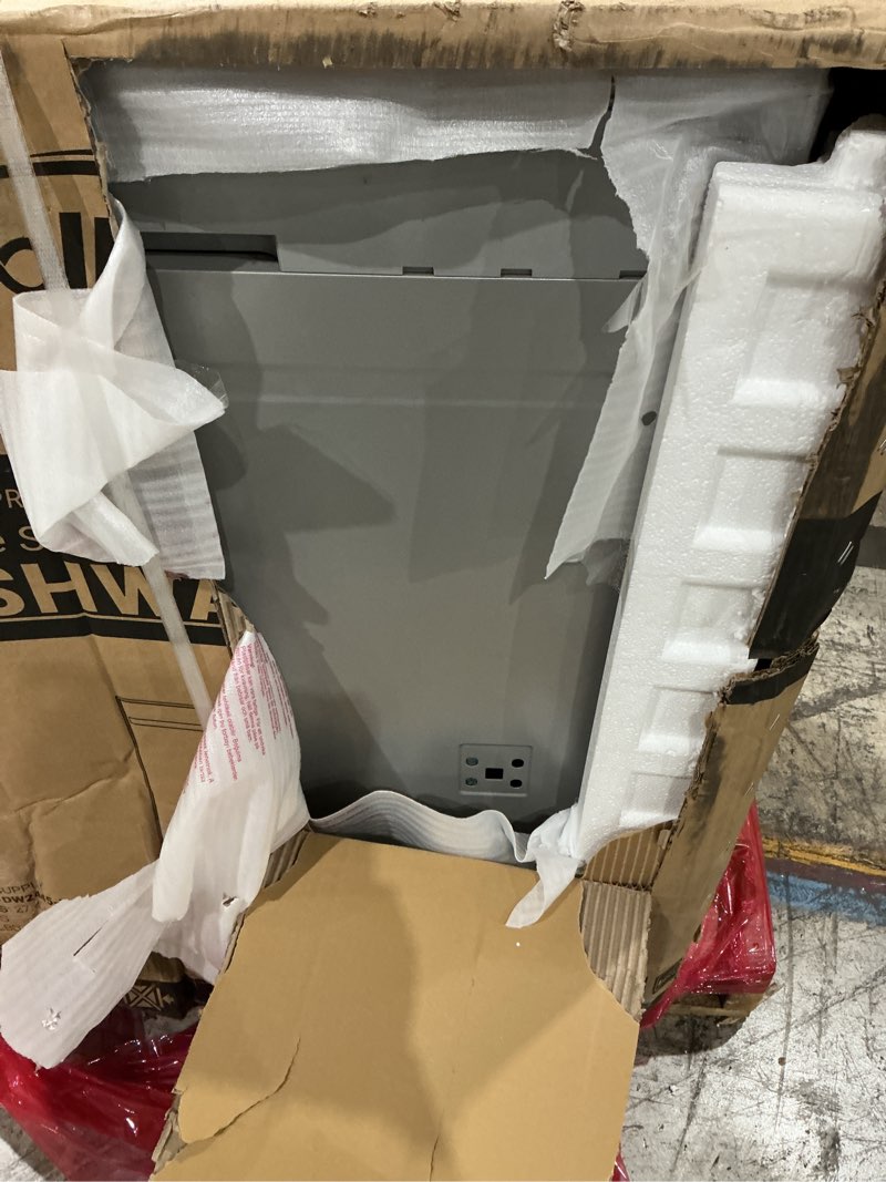 Condition photo showing As Is for koolmore 24 in. panel ready 14 place settings 45 db dishwasher in stainless-steel, ul and energy star certified (km-dw2445-pr)