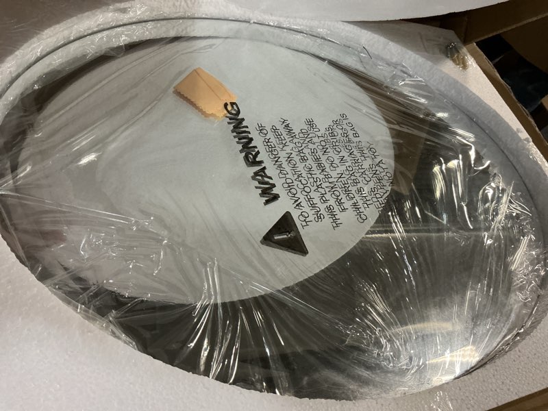 Condition photo showing Good Condition for kohros bathroom mirrors for over sink - oval frameless mirror - beveled polished wall mirror for bathroom, vanity, bedroom (18" w x 24" h oval) oval 18"l x 24"w