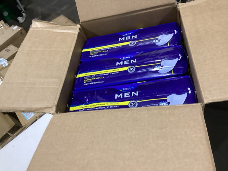 Condition photo showing New/Like New for tena men protective incontinence guards for men, maximum absorbency, 144 count