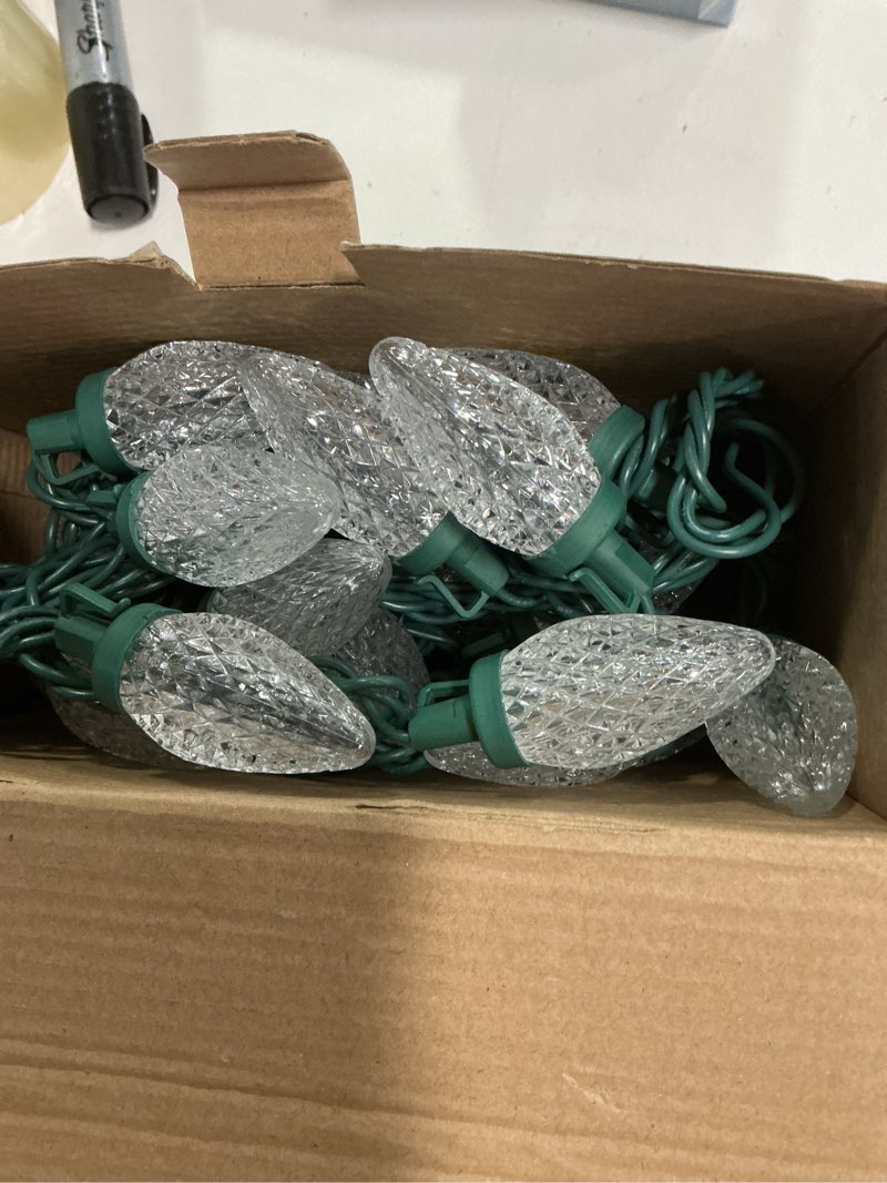 Condition photo showing Good Condition for Color choice 50 led dual color c-9 lights multi or warm white