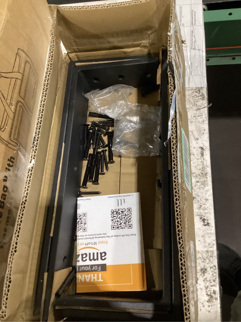 Condition photo showing Good Condition for premium heavy duty countertop brackets 16 inch 4 pack (2/5" thick),granite countertop support 16" x 6" x 2 1/2",shelf l bracket metal corbels suitable for quartz,wood,concrete and laminate countertops