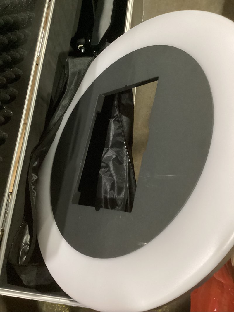 Condition photo showing Good Condition for jiyang portable photo booth compatible with any ipad,photo booth stand shell with chacktok photobooth vip member and flight case,free custom logo,perfect for parties,wedding and events(black) for 10.2,10.9,11,12.9,13 black - flight case