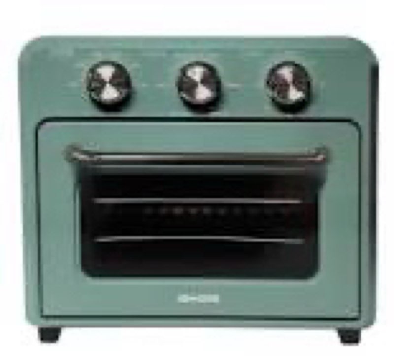 AR + COOK 17 Qt Retro Air Fryer Oven, Aqua Blue