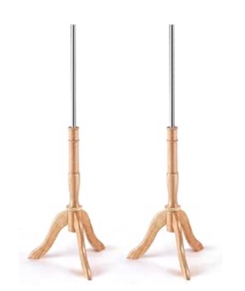 leinuosen 2 set mannequin stands wood tripod dressmaker form base dress form stands 45 inches compat