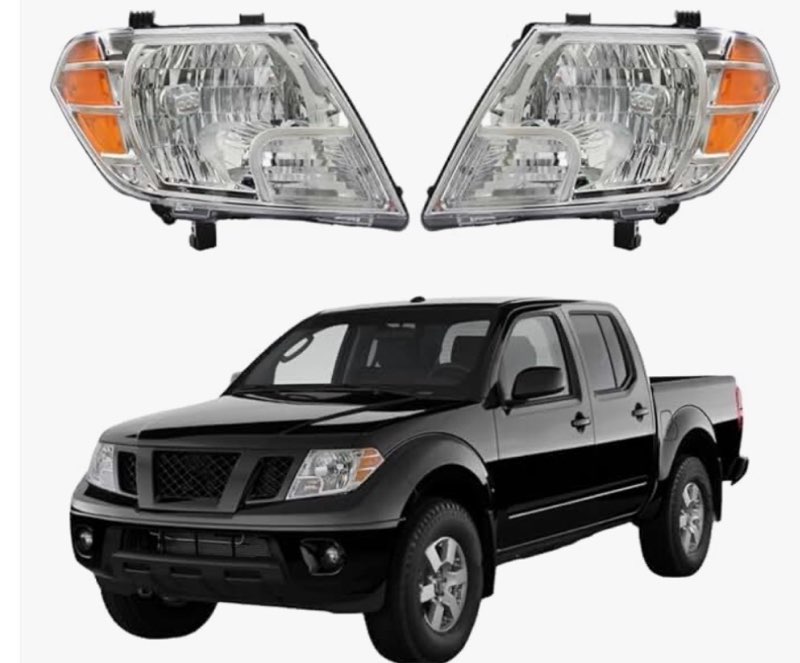 WFLNHB Headlight Assembly Replacement for Frontier 2009-2021 Halogen Headlights Set Driver and Passe