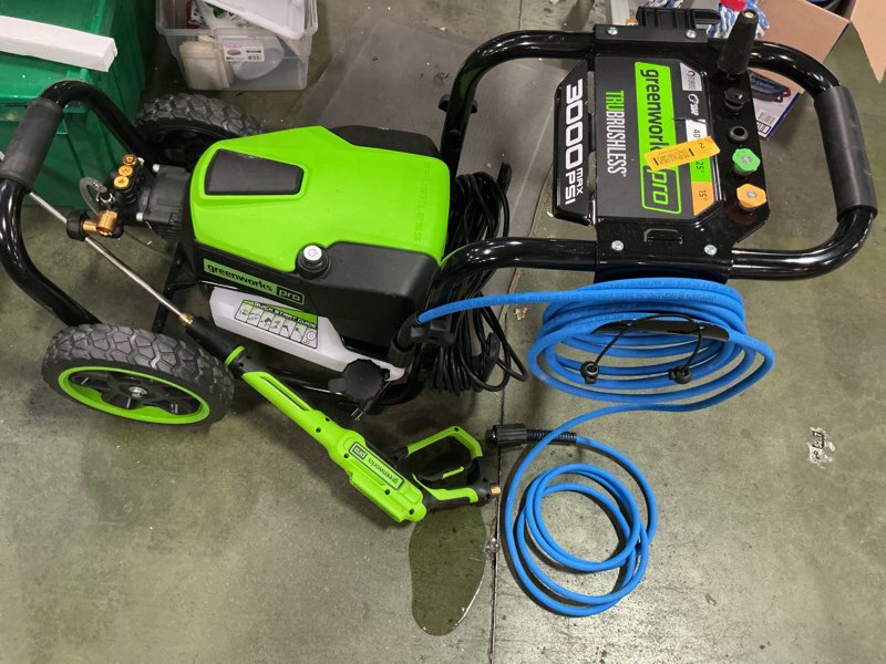 Condition photo showing Good Condition for Greenworks 2100 max electric pressure washed