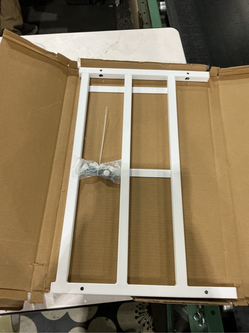 Condition photo showing New/Like New for Fixed Window Safety Guard 14”x 38” Adjustable Width Prevents Accidental Falls, Non-Egress, Tamper Resistant Screws Included, White, Single Pack 14x38 inches