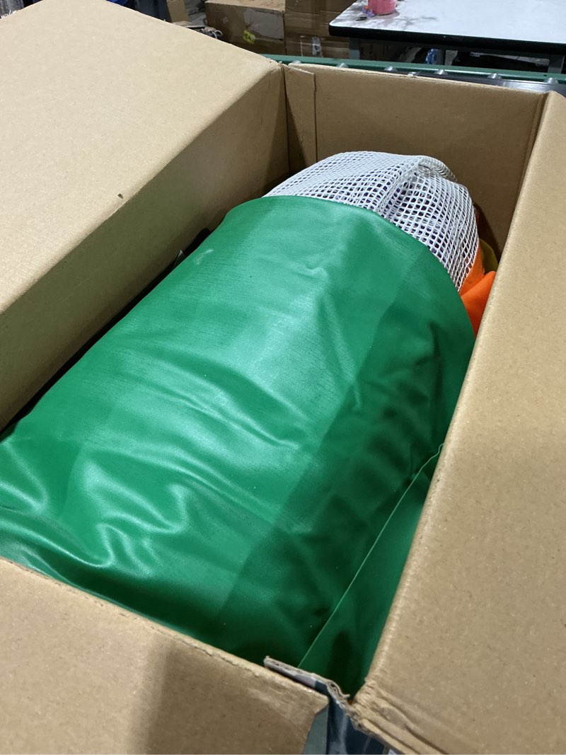Condition photo showing Good Condition for hearthsong roll with it! 2.0 giant inflatable rainbow land roller with mesh interior for active outdoor play, 67" outer diam. x 45" inner diam., holds up to 300 lbs. multicolor