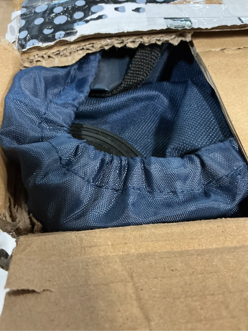 Condition photo showing Good Condition for portable outdoor folding camping table with 4 cup holders & cooler compartment, waterproof picnic table for picnic, bbq, beach, hiking (navy blue)