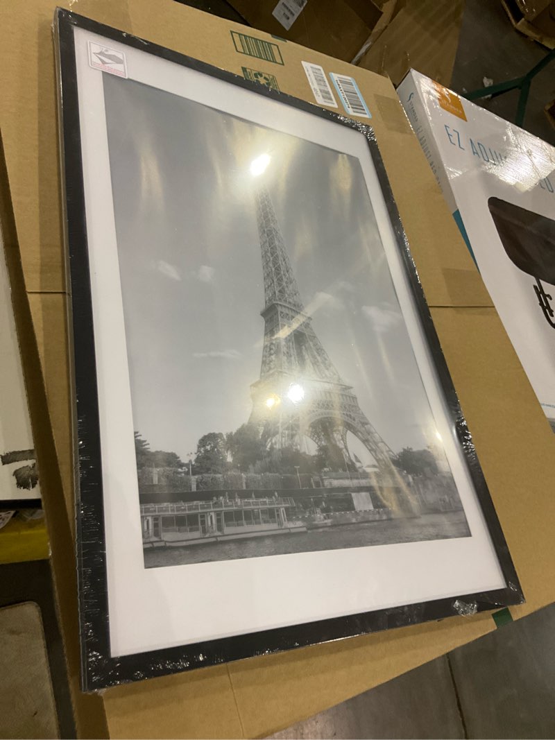 Condition photo showing New/Like New for upsimples 16x24 Picture Frame, Display Pictures 14x20 with Mat or 16 x 24 Without, Wall Hanging Poster Frames, Black, 1 Pack