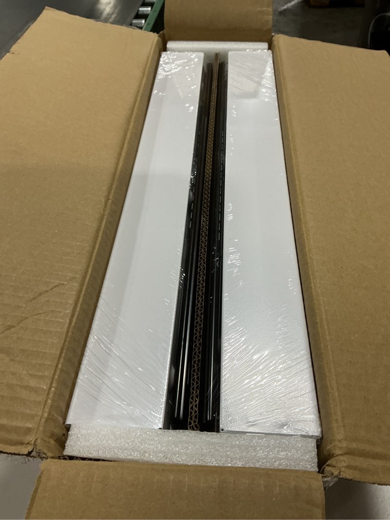 Condition photo showing Good Condition for 2Pack Expandable Pull Out Cabinet Organizer 21"Deep With Raising Pad for Framed Cabinets, Upgrade 3 Slide Rails Slide Out Drawers, Roll Out Shelves Adhesive,Adjustable Width 12.05"-20.4"White