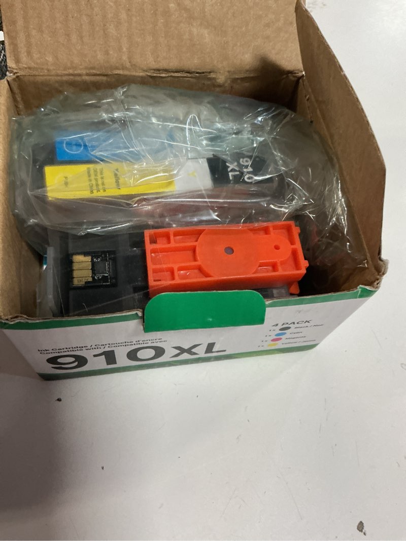 Condition photo showing Good Condition for 910xl ink cartridges for hp printers compatible with hp 910 ink cartridges combo pack 910 xl ink 910xl black and color combo pack use with officejet 8020 8025 8035 printers (4 pack)