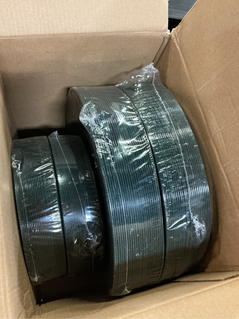 Condition photo showing Good Condition for pulote 100pcs green plastic plates - green disposable plates with gold rim - include 50 pieces dinner 10.25inch,50 pieces dessert 7.5inch for party&christmas