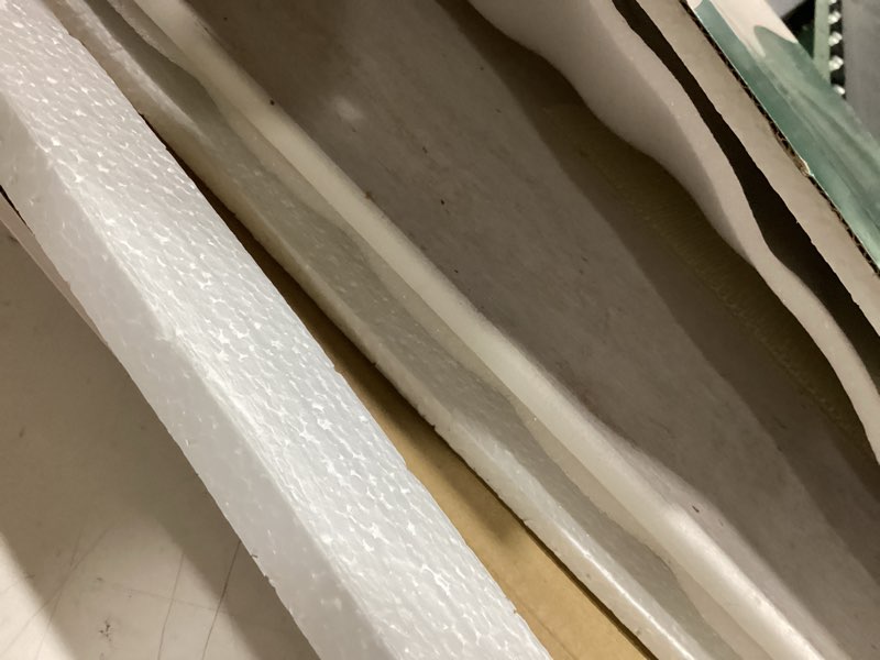 Condition photo showing As Is for similar to rohkex diatomite blue & white shower stone mat - 15x24 in diatomaceous earth bath mat - fast-drying non-slip bathroom floor board - modern home aesthetic - easy-clean draying textured surface blue - white