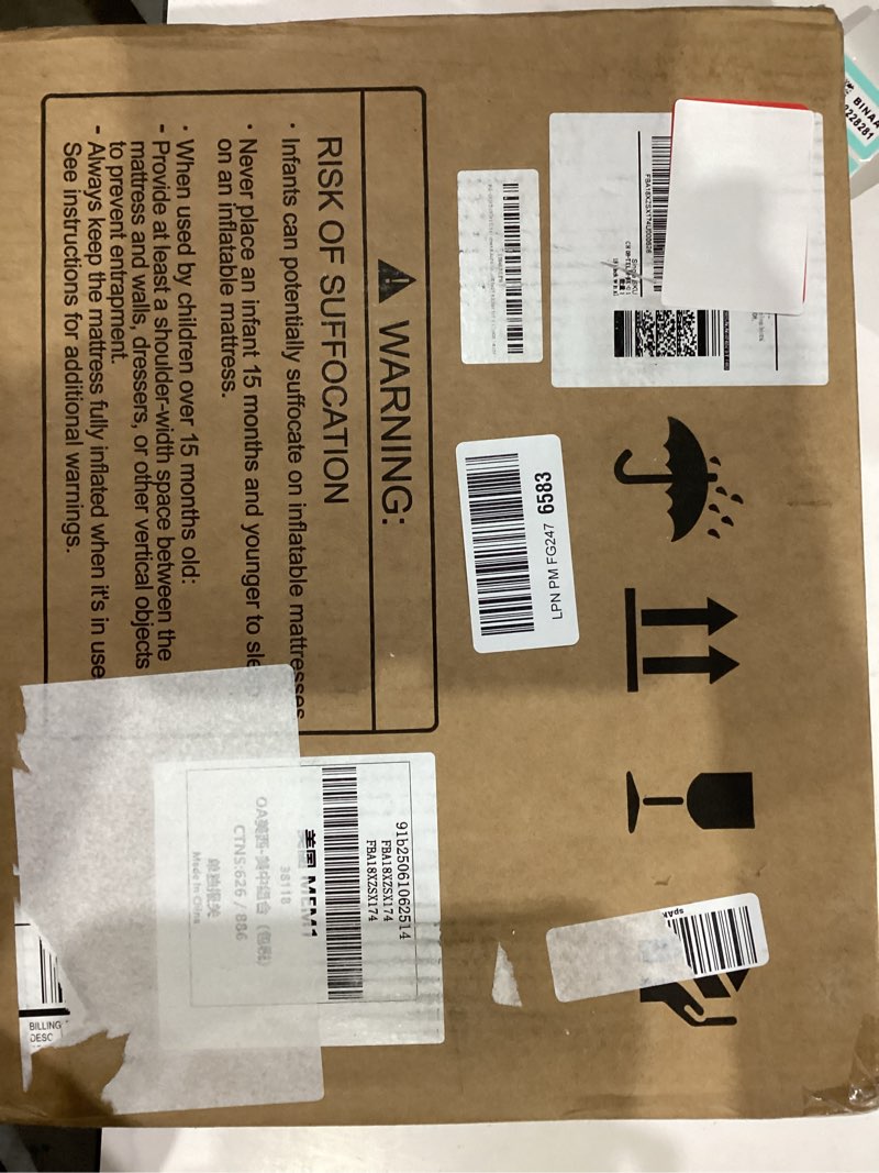 Condition photo showing New/Like New for Twin XL Air Mattress with Built-in Pump, 18" Raised Comfort, 80“ Length, 48Hr Leak-Proof Test, Upgraded Honeycomb Pillar Design, Supports 500 lbs, 2-Min Inflation for Home, Guests & Camping Twin XL 18in