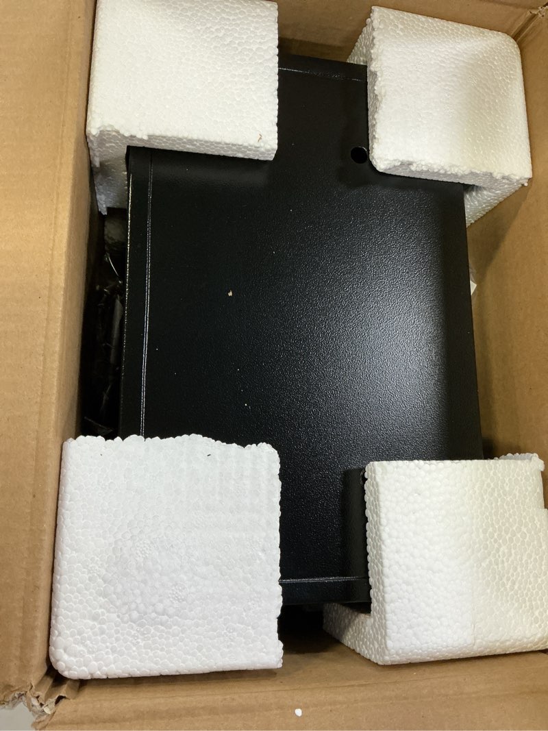 Condition photo showing Good Condition for Small Safes for Home Use, Digital Security Safe Box with Combination Lock, Spare Keys and Removable Shelf, Steel Lock Box Money Safe for Document Cash Medicine Valuables 12.2" W x 7.87" D x 7.87" H 0.8 Cub