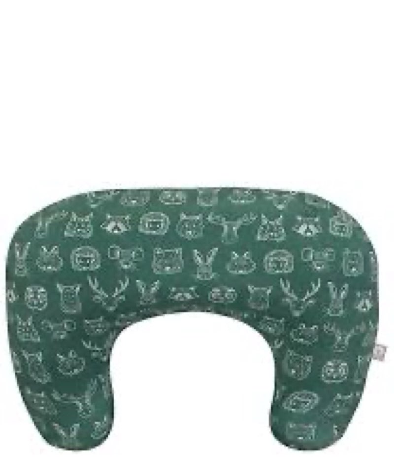 New Boppy Nursing Pillow - Green Forest Animal Sketches