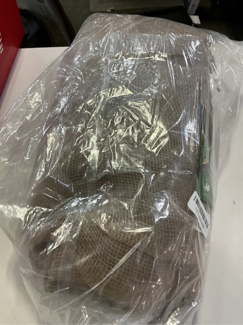 Condition photo showing Good Condition for 40" x 40 feet burlap fabric roll 13 yards – burlap fabric by the yard for tree wrap, garden plant cover, weed barrier, landscaping & diy crafts, ideal for outdoor winter protection