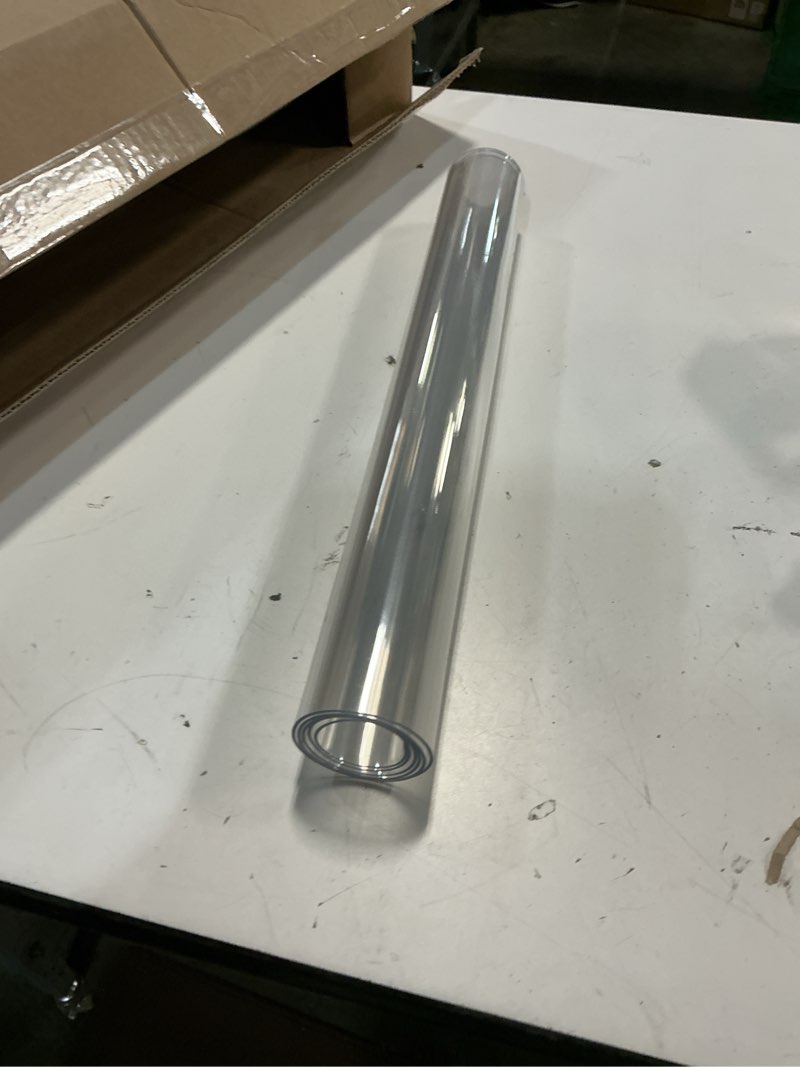 Condition photo showing Good Condition for clear 18" x 32" table cover protector, pvc desk mat, 1.5mm thick