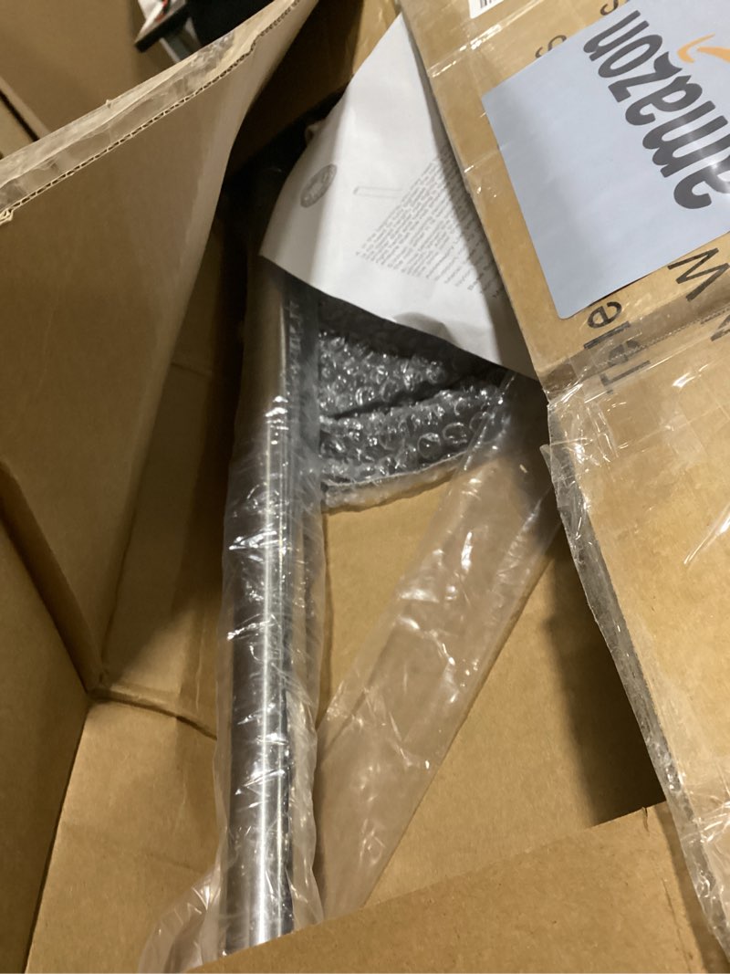 Condition photo showing As Is for apxl boat cover support poles support systems, height adjustable 304 stainless steel support poles with stable full-touchdown iron alloy base for jon boat pontoon aluminum boat tarps bimini tops 2 pk