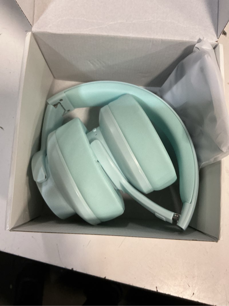 Condition photo showing Good Condition for Picun B8 Bluetooth Over Ear Headphones, 120H Playtime with 3 EQ Modes, Low Latency, Hands-Free Calls, Deep Bass for Travel, Home, Office & PC (Cyan)