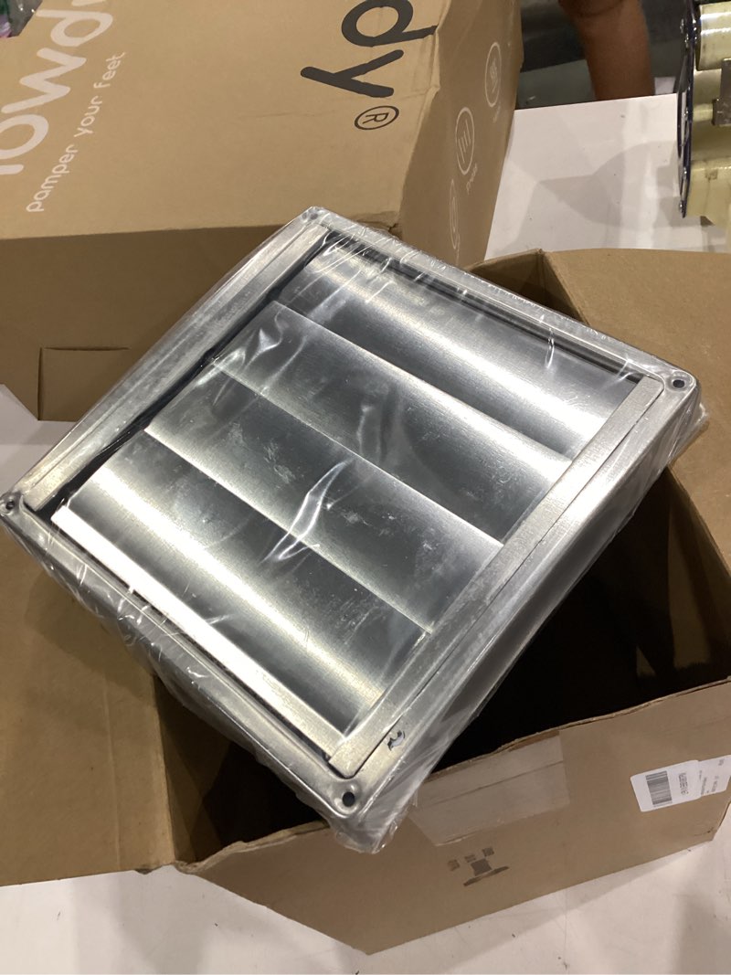Condition photo showing Good Condition for shimeyao 6" wall vent cover stainless steel outside dryer vent covers for house exhaust duct kit with removable extension pipe 8 inch and 4 screw for house outdoor extended air pipe, silver 6" silver