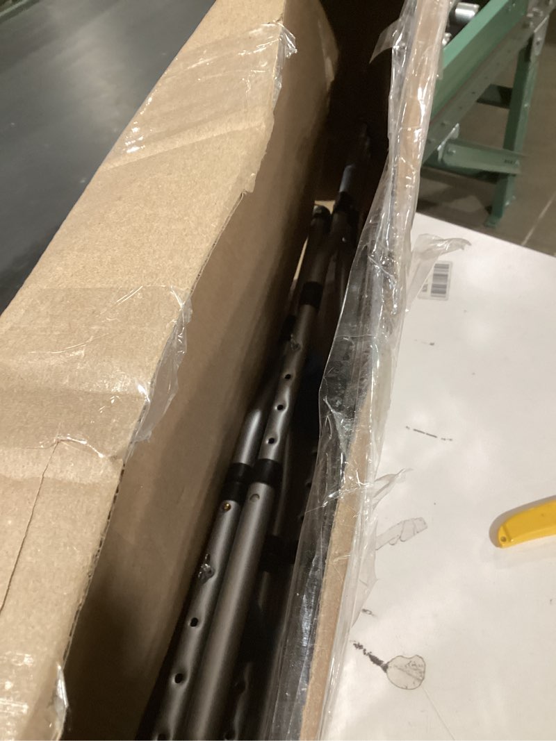 Condition photo showing As Is for Carex Folding Aluminum Under Arm Crutches for Adults 4'11" to 6'1", 2 Lightweight Crutches Included, Universal for Walking, Walking Aid for Kids, Adults & Seniors, Includes Padded Underarm Cushions